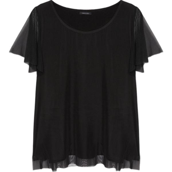 t-shirt Fiorella Rubino nero