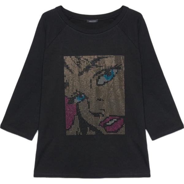 t-shirt Fiorella Rubino nero