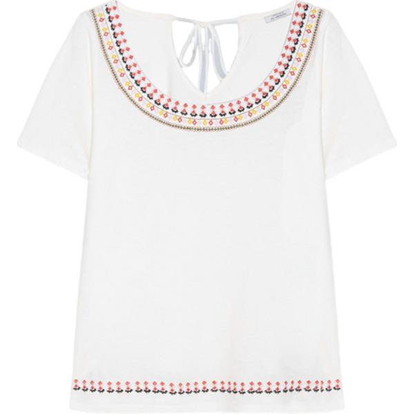 t-shirt Fiorella Rubino bianco