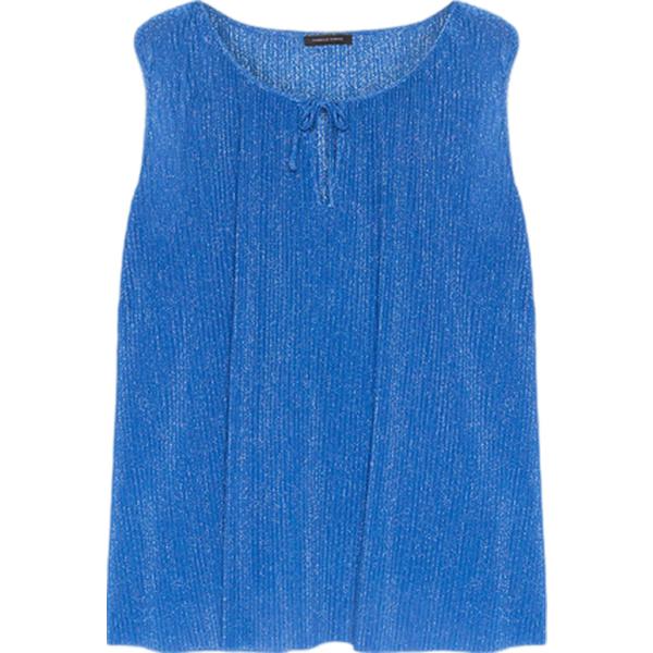 top Fiorella Rubino blu