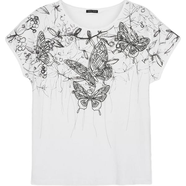 t-shirt Fiorella Rubino bianco