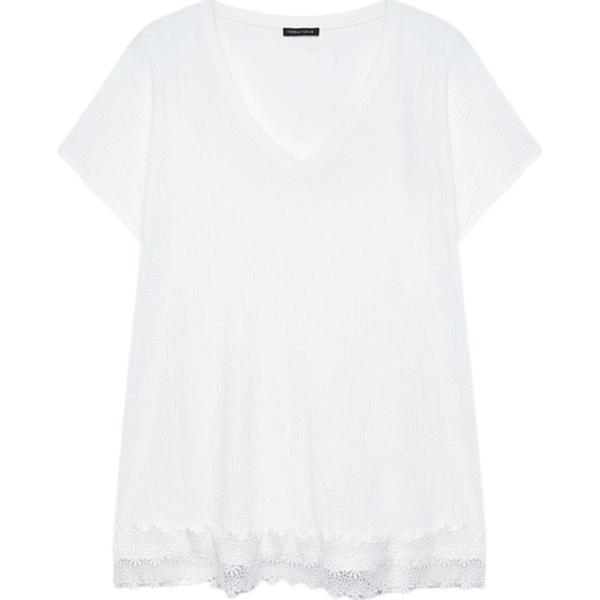 t-shirt Fiorella Rubino bianco