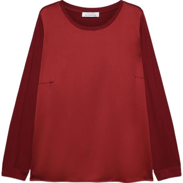 t-shirt Fiorella Rubino rosso