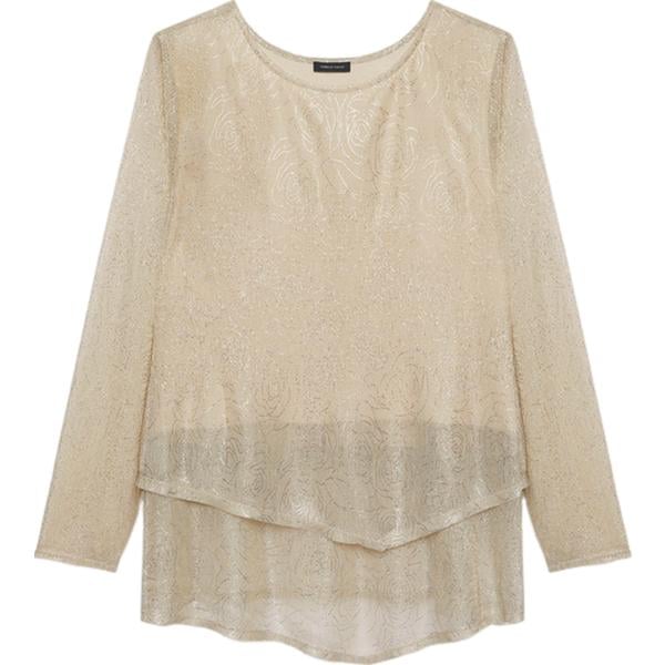 t-shirt Fiorella Rubino marrone a fiori