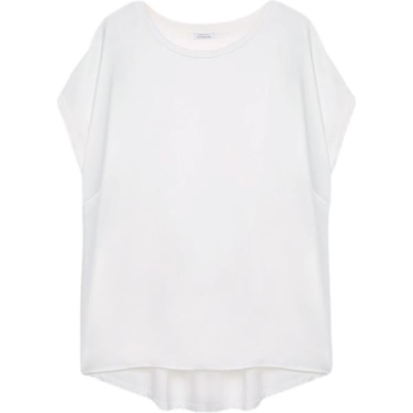bluse Fiorella Rubino bianco