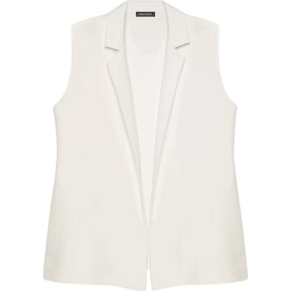 gilet Fiorella Rubino bianco