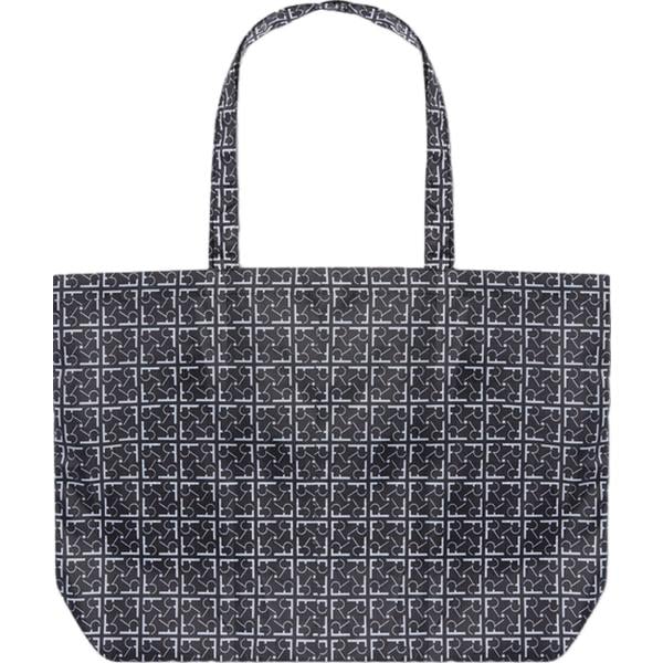 shopping bag Fiorella Rubino grigio con stampe