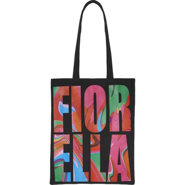 borse tote Fiorella Rubino nero con stampe