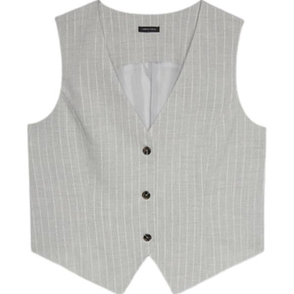 gilet Fiorella Rubino grigio a righe