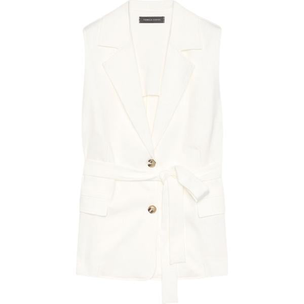 gilet Fiorella Rubino bianco