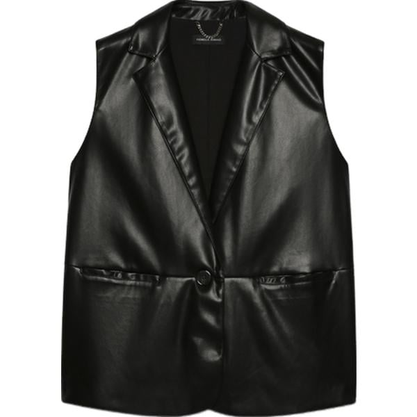 gilet Fiorella Rubino nero