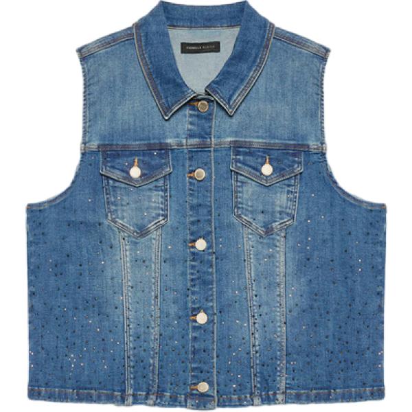 gilet Fiorella Rubino blu