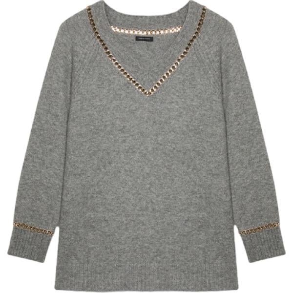 maglieria Fiorella Rubino grigio