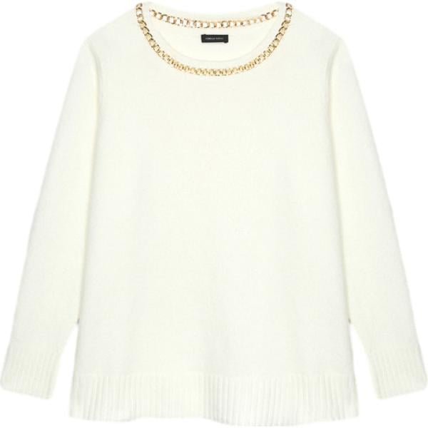 maglieria Fiorella Rubino bianco