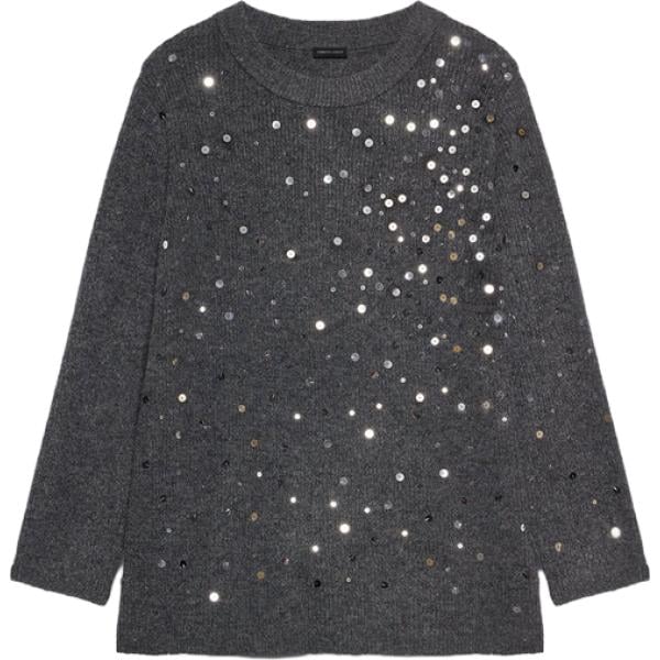 maglieria Fiorella Rubino grigio