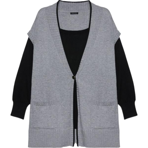 cardigans Fiorella Rubino grigio