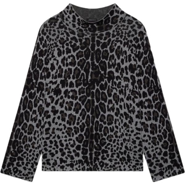 maglieria Fiorella Rubino grigio con stampe