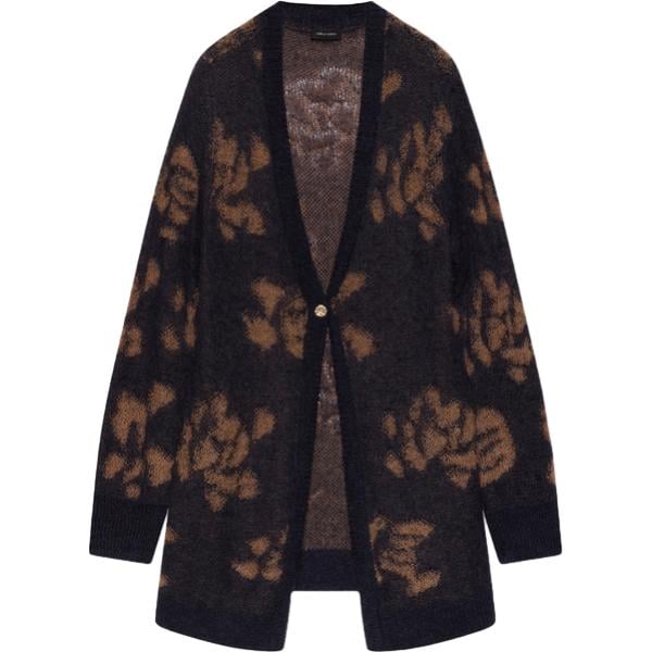 cardigans Fiorella Rubino blu con stampe