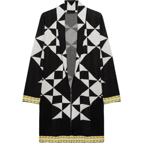 cardigans Fiorella Rubino nero geometrica
