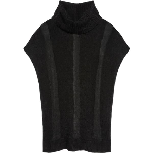 gilet Fiorella Rubino nero
