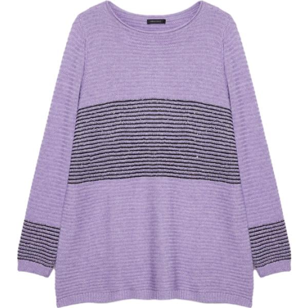 maglieria Fiorella Rubino viola a righe