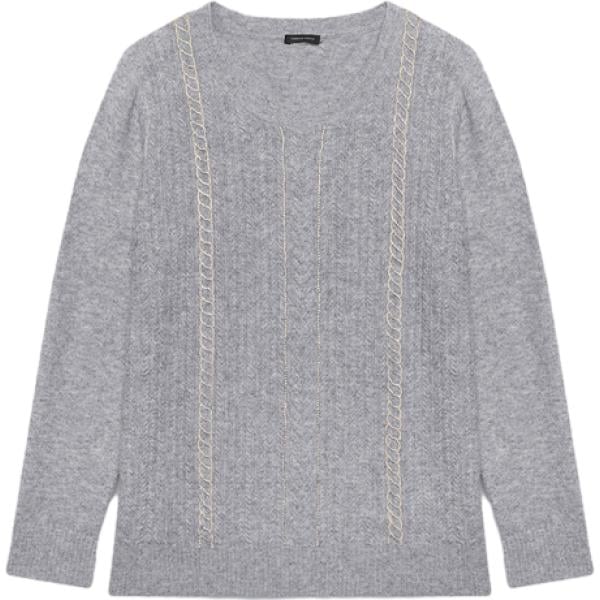 maglieria Fiorella Rubino grigio