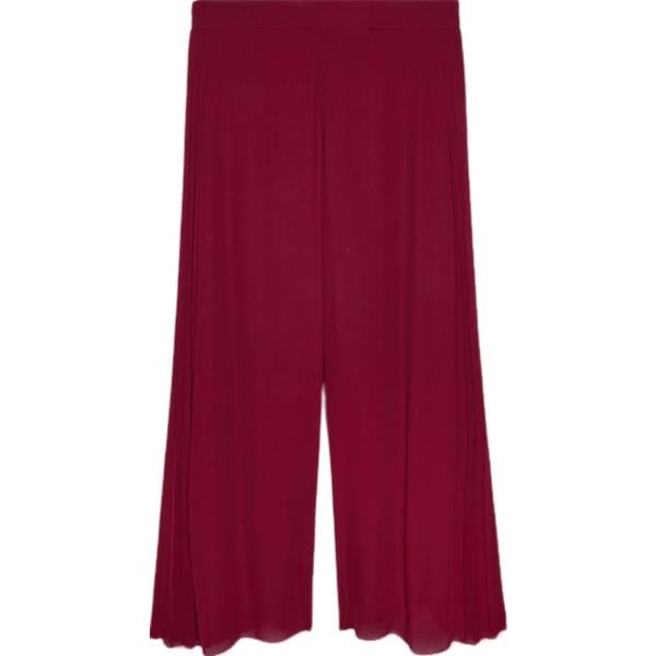 pantaloni a palazzo Fiorella Rubino rosso