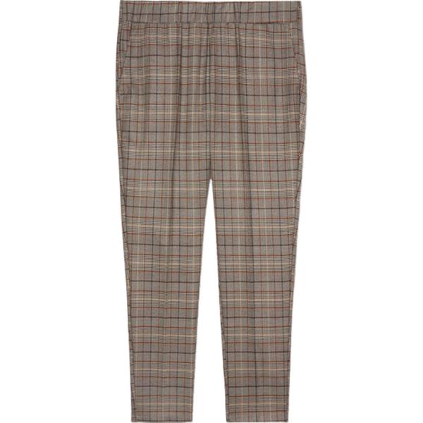 pantaloni Fiorella Rubino marrone a quadri