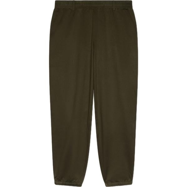 Pantaloni da donna con drappeggio in verde oliva in viscosa Fiorella Rubino
