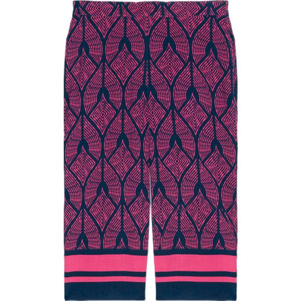 pantaloni Fiorella Rubino viola con stampe