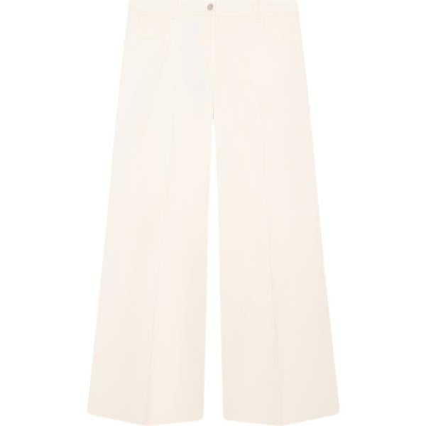 pantaloni a palazzo Fiorella Rubino bianco