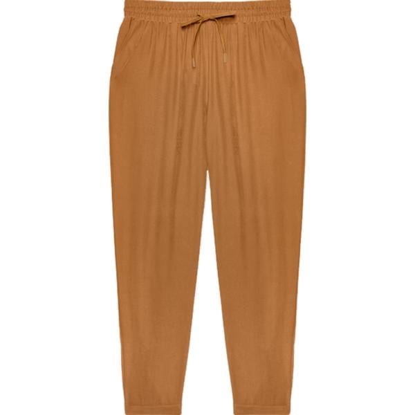 pantaloni Fiorella Rubino marrone animalier