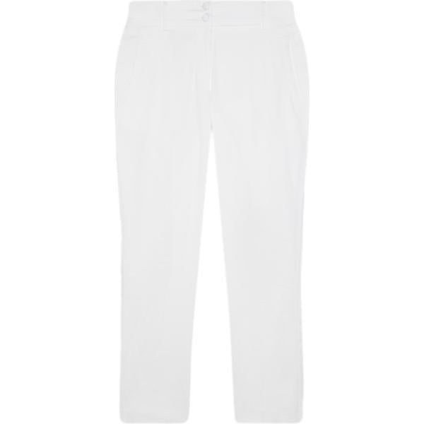 pantaloni Fiorella Rubino bianco