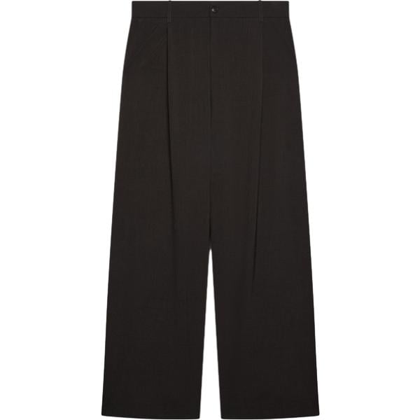 Pantaloni a palazzo da donna in marrone scuro con zip in viscosa Fiorella Rubino
