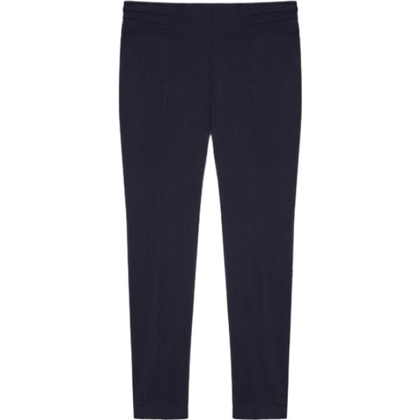 Leggings da donna con drappeggio in blu scuro in viscosa Fiorella Rubino