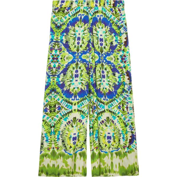 pantaloni a palazzo Fiorella Rubino multicolore con stampe