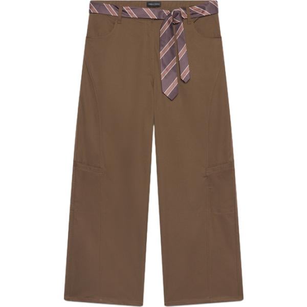pantaloni Fiorella Rubino marrone a righe