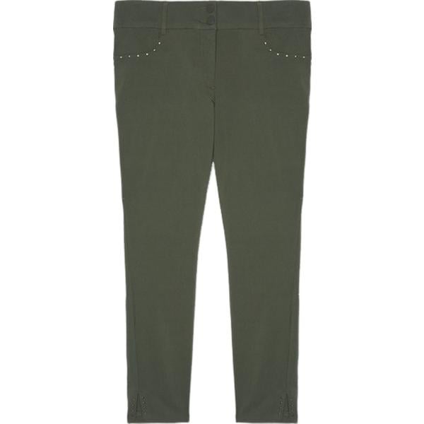 pantaloni skinny Fiorella Rubino verde