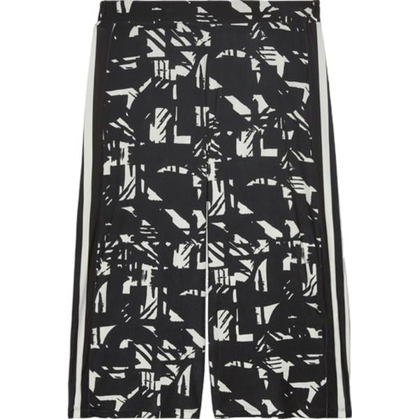 pantaloni Fiorella Rubino nero con stampe