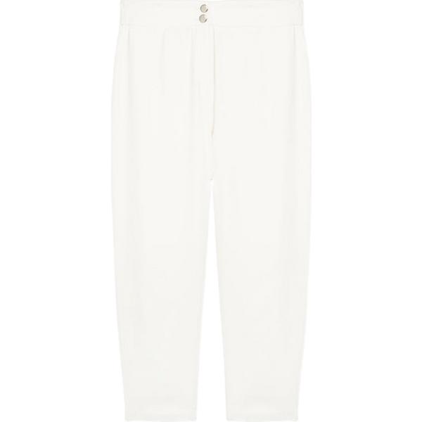 pantaloni Fiorella Rubino bianco