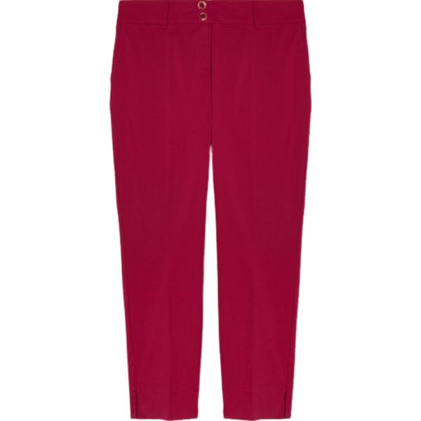 pantaloni chino Fiorella Rubino rosso a righe