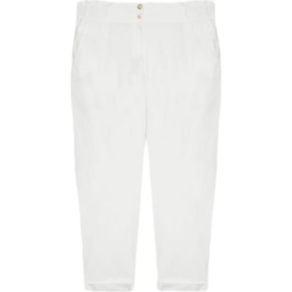 pantaloni Fiorella Rubino bianco