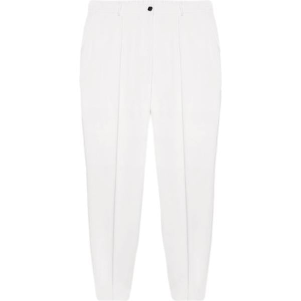 pantaloni Fiorella Rubino bianco