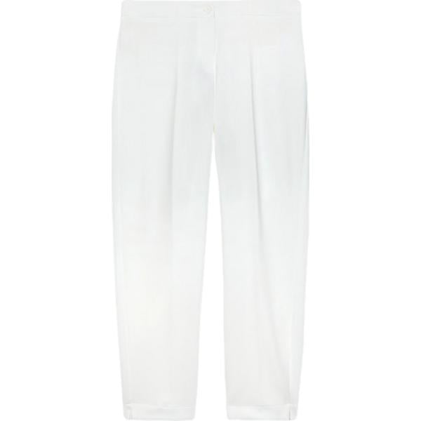 pantaloni Fiorella Rubino bianco