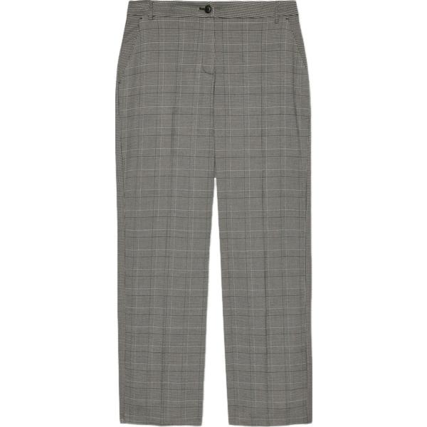pantaloni a palazzo Fiorella Rubino grigio principe di galles