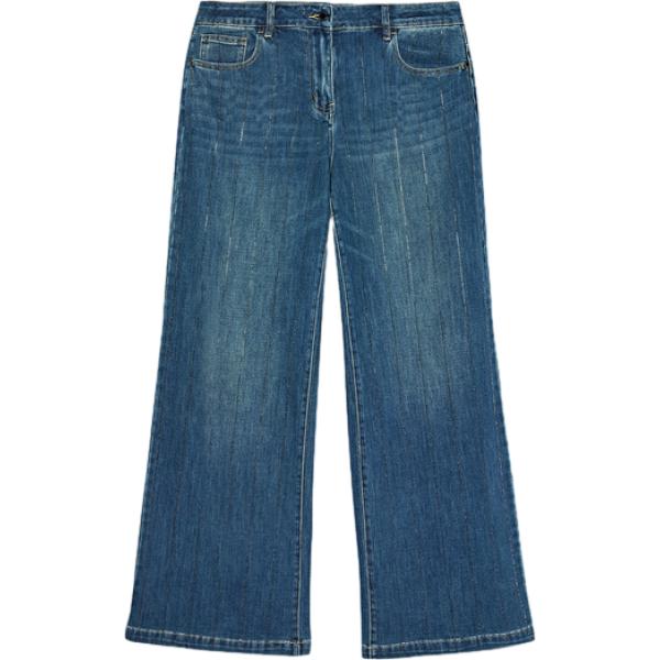 jeans dritti Fiorella Rubino blu