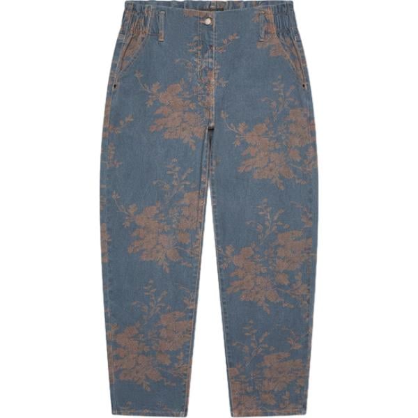 jeans Fiorella Rubino blu a fiori