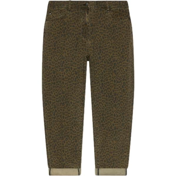jeans Fiorella Rubino marrone animalier