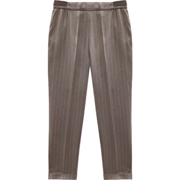 pantaloni Fiorella Rubino marrone a righe