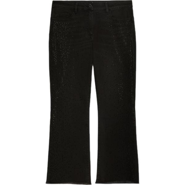 jeans a zampa Fiorella Rubino nero